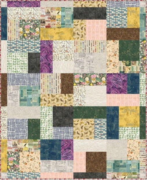Eclectic Elements Palette Curated by Tim Holtz : Turning Twenty Quilt Kit