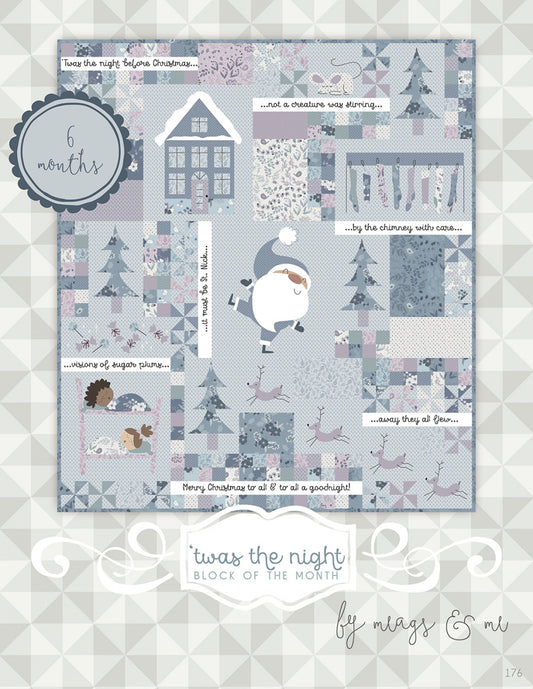 Twas the Night BOM Quilt Pattern by Meags & Me - Special Order