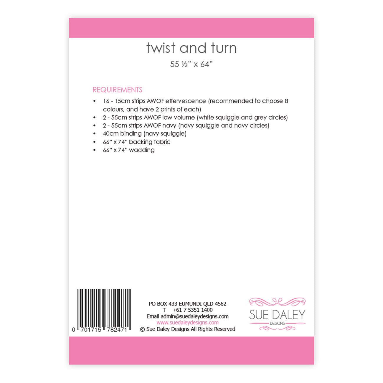 Twist & Turn Quilt Pattern - Special Order