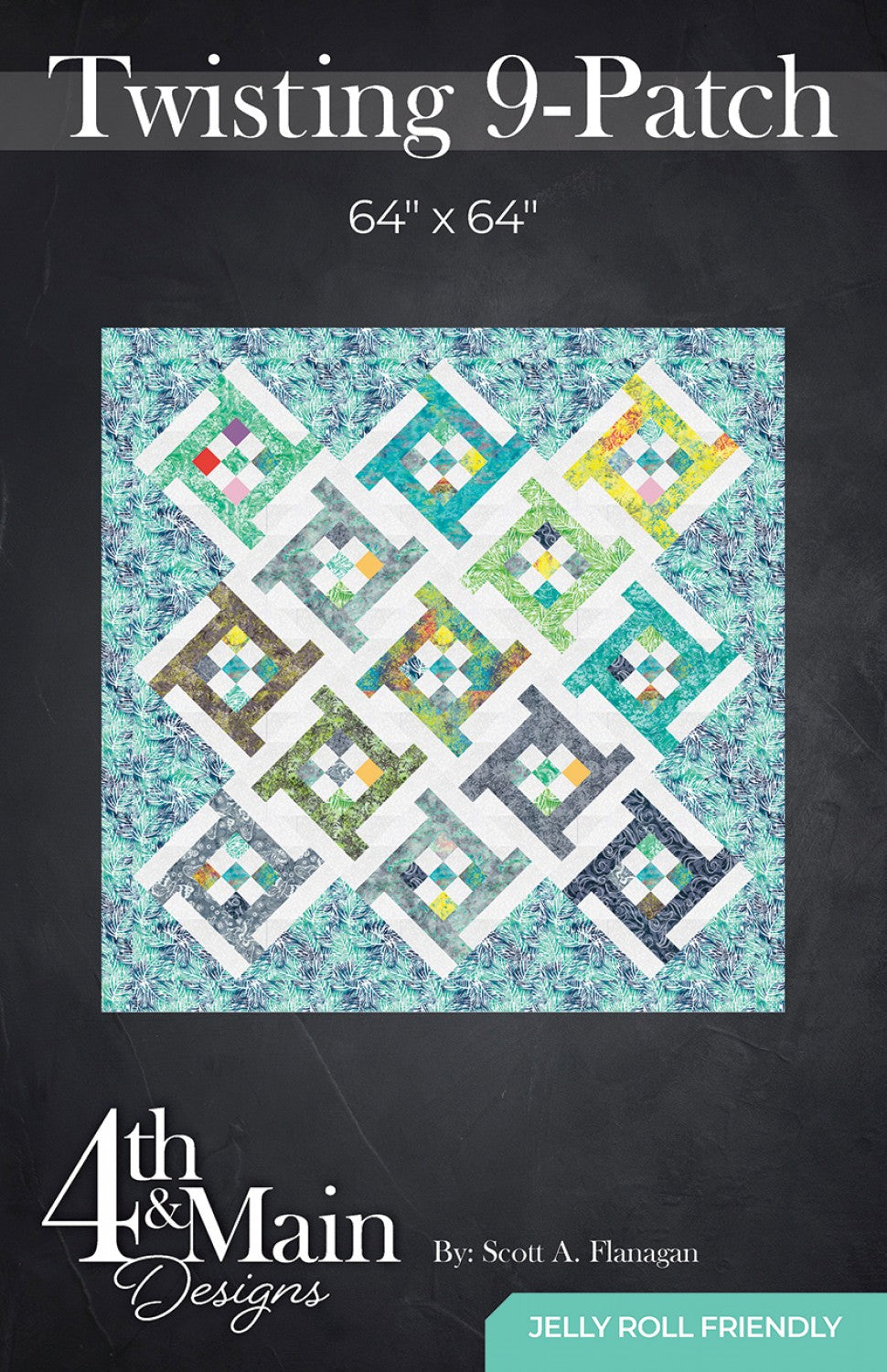 Twisting 9-Patch Quilt Pattern by 4th & Main