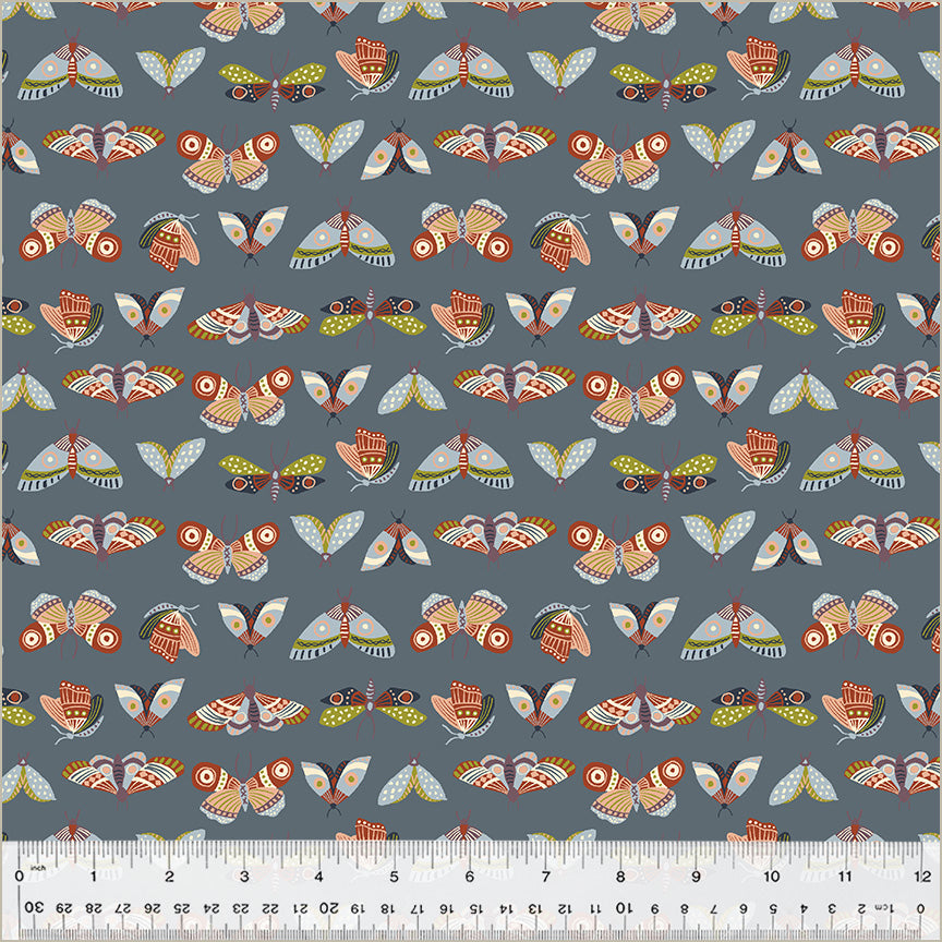 Under the Canopy by Jennifer Moore : Moonlit Moths Slate 54293-5