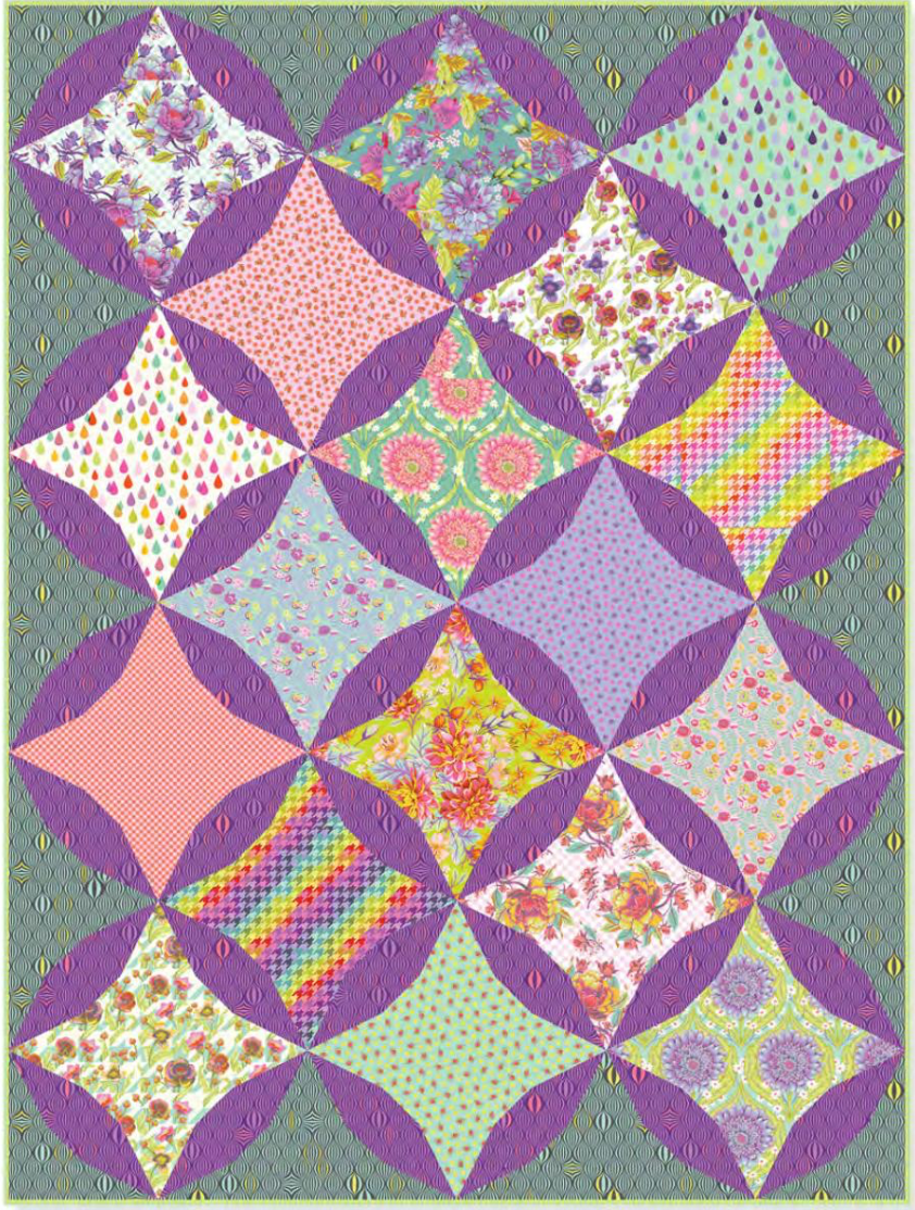 Untamed by Tula Pink: Aunt Junes Flower Garden Quilt