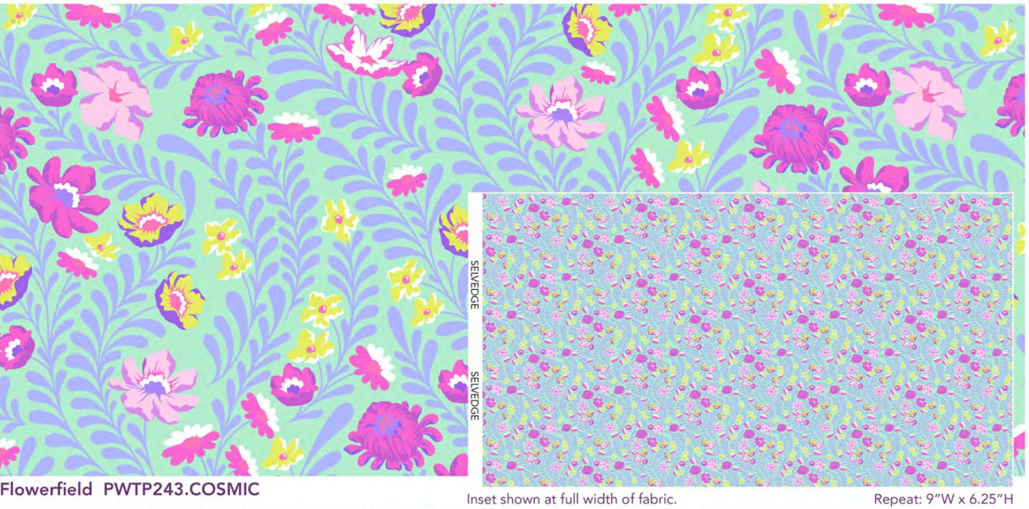 Untamed by Tula Pink: Flowerfield PWTP243.Cosmic
