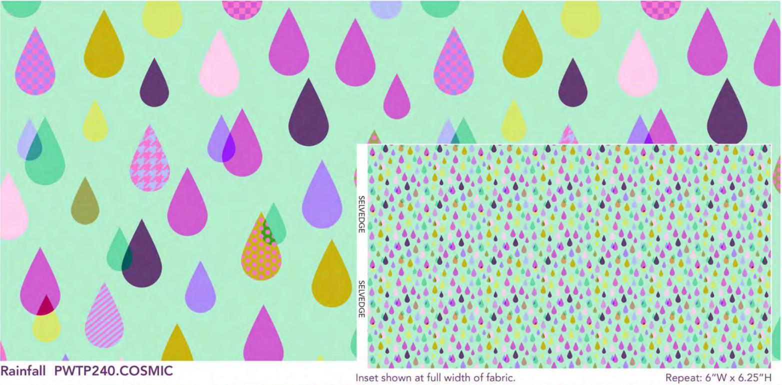 Untamed by Tula Pink: Rainfall PWTP240.Cosmic