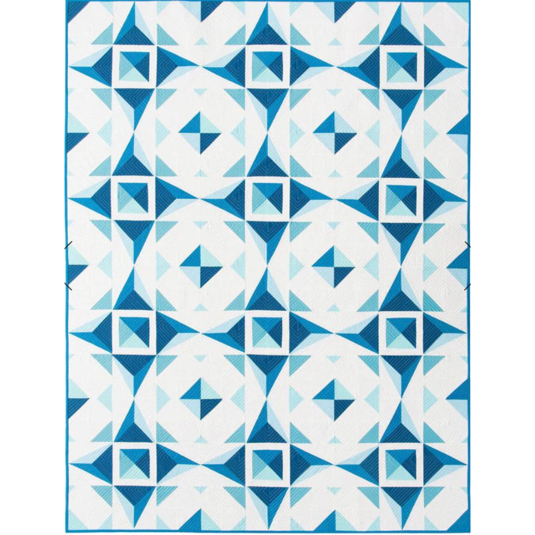 Crystalline Quilt Kit by Alderwood Studio Featuring Art Gallery Pure Solids