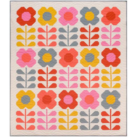 Hello Spring Quilt Kit featuring Art Gallery Pure Solids  - Several Color Ways Available