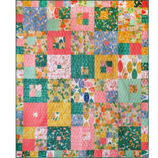 Hip to Be Square Quilt Kit featuring In the Garden by Jennifer Moore