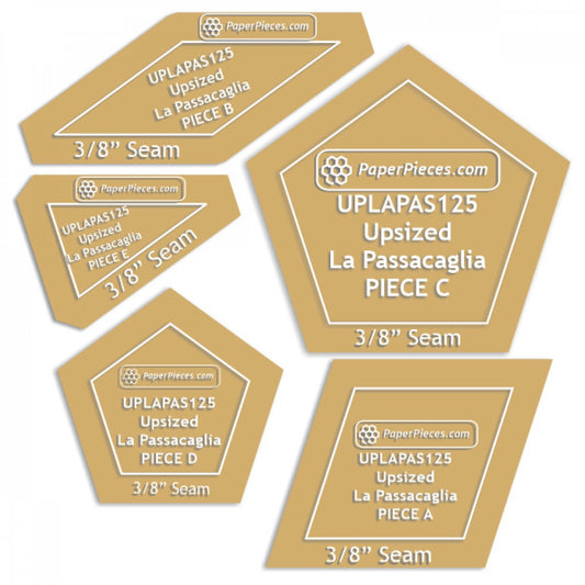 Up Sized La Passacaglia Acrylic Set 5 Pc # UPLAPAS125-038 - Special Order