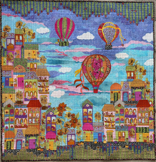 Up and Away Collage Pattern by Laura Heine