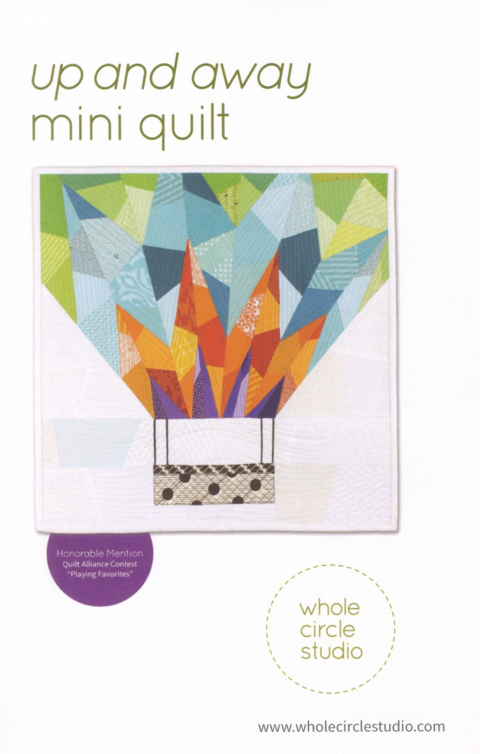 Up and Away Mini Quilt by Whole Circle Studio