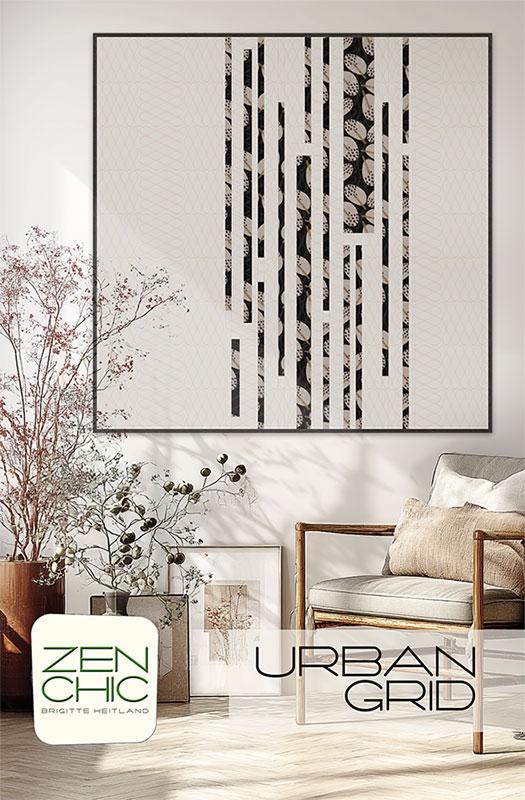Urban Grid Quilt Pattern by Zen Chic