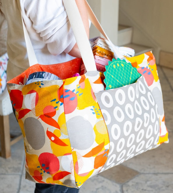 Urban Whisper Mochi Linen by Zen Chic : Carry A Smile Bag Pattern # ZC CABP