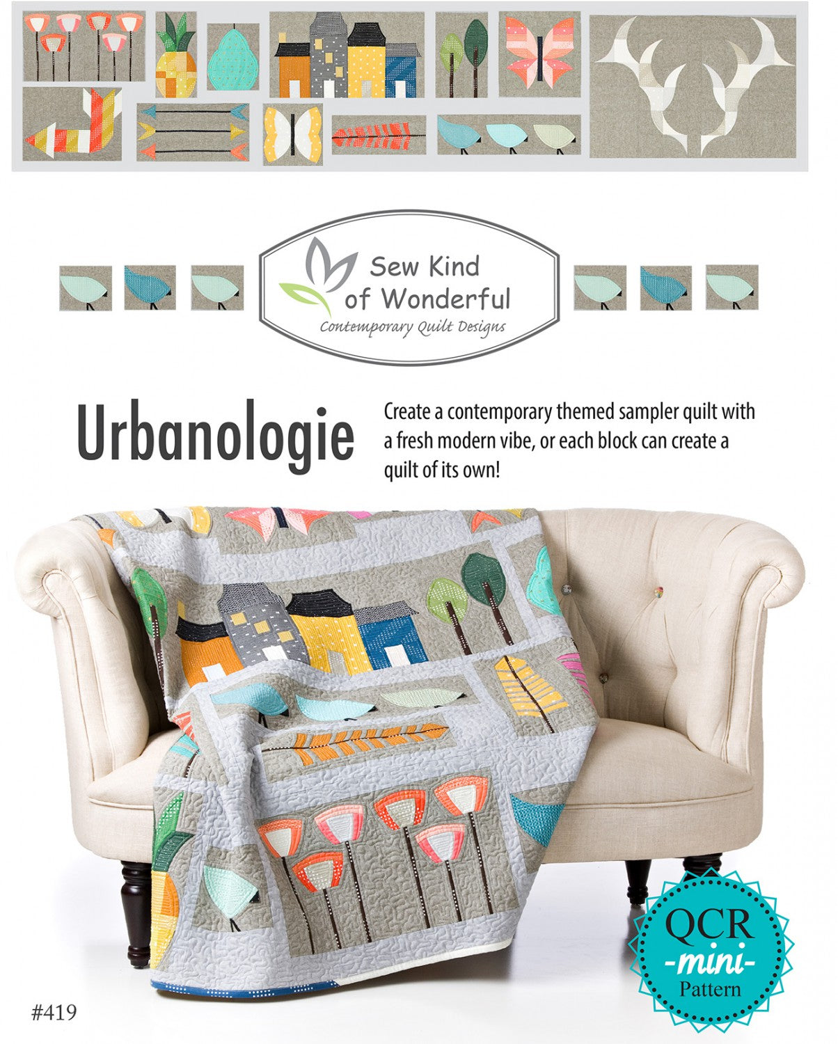 Urbanologie Quilt Pattern by Sew Kind of Wonderful