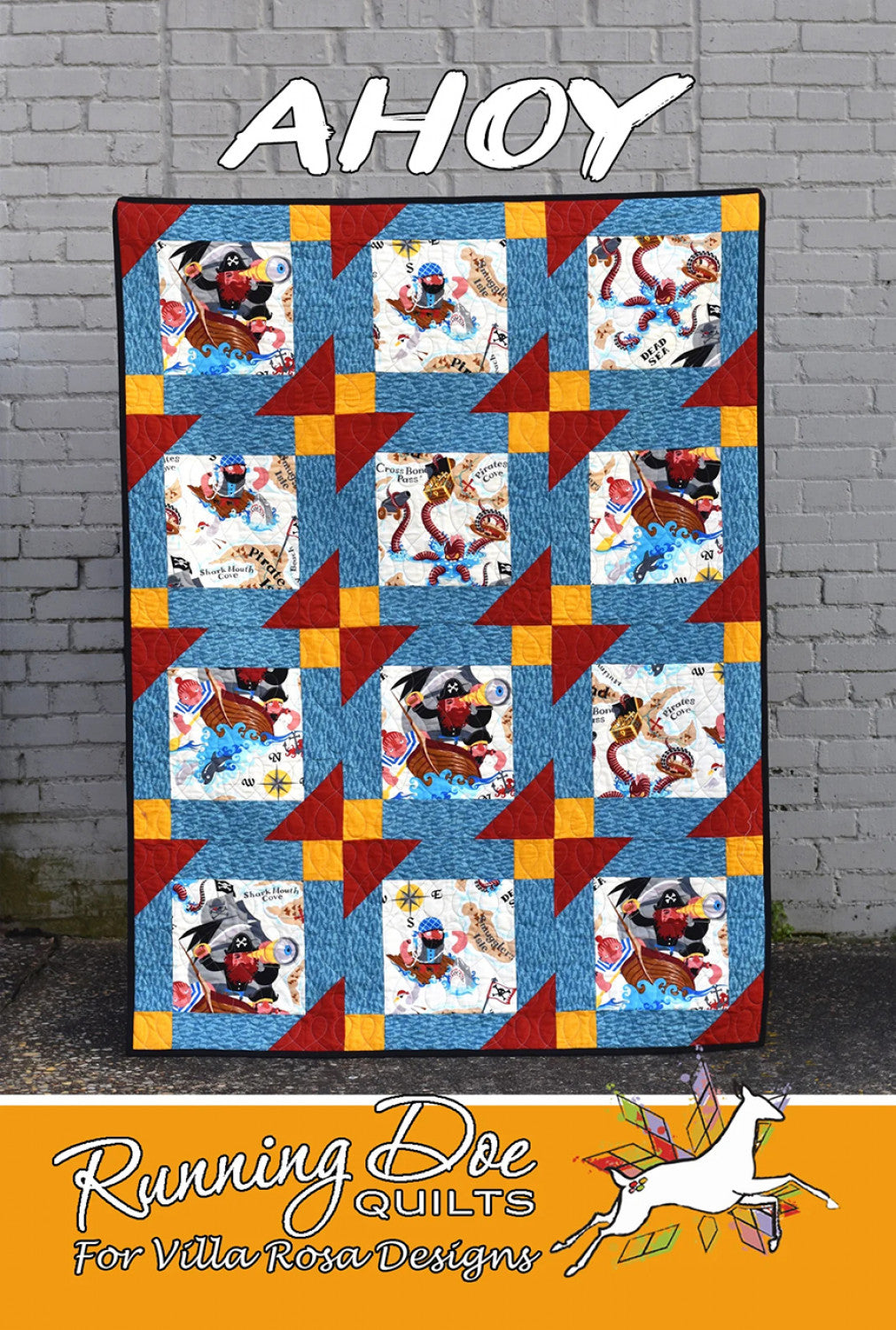 Ahoy Quilt Pattern by Running Doe Quilts