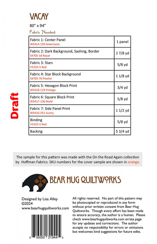 Vacay # BHQ-296 - Special Order