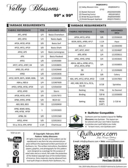 Valley Blossoms # JNQ00264P11 - Special Order