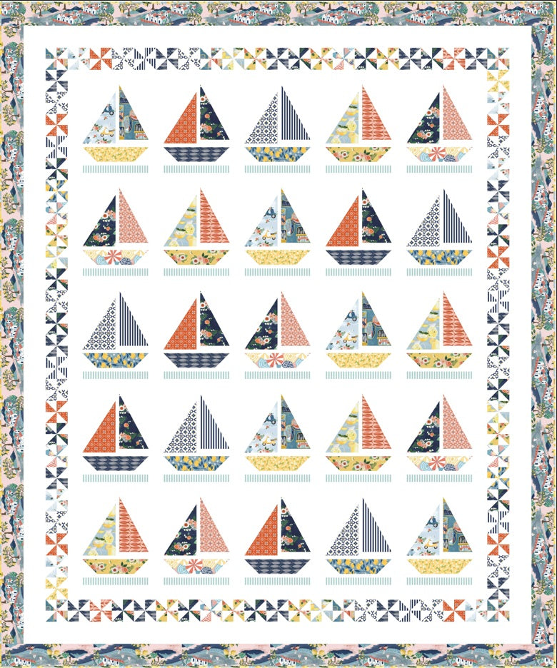 Villa Sol by Jennifer Moore : Day at Sea Quilt Kit