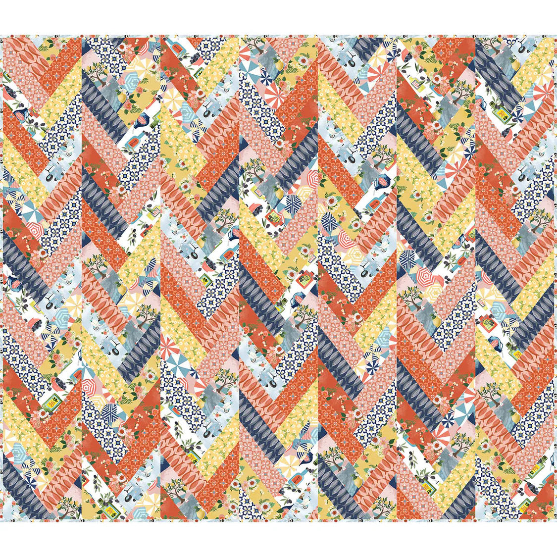 Villa Sol by Jennifer Moore : Elegant Braids Quilt Kit