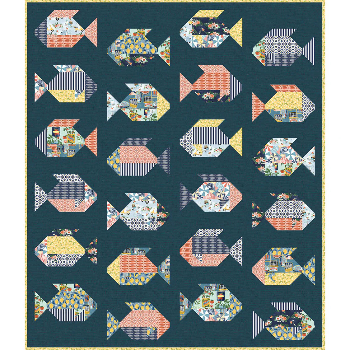 Villa Sol by Jennifer Moore : Fish Quilt Kit
