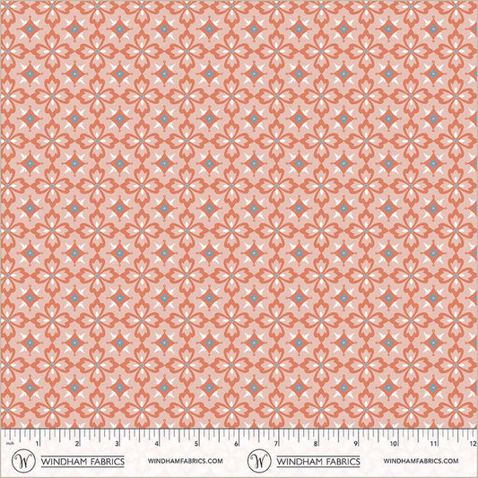 Villa Sol by Jennifer Moore : Flower Tiles Salmon 55233-7