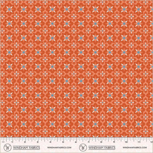 Villa Sol by Jennifer Moore : Flower Tiles Tomato 55233-9