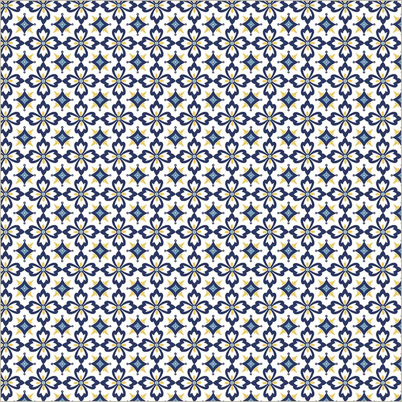 Villa Sol by Jennifer Moore : Flower Tiles White 55233-5