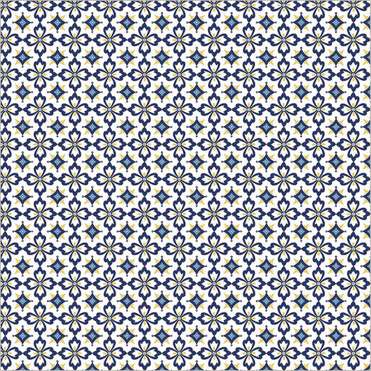Villa Sol by Jennifer Moore : Flower Tiles White 55233-5
