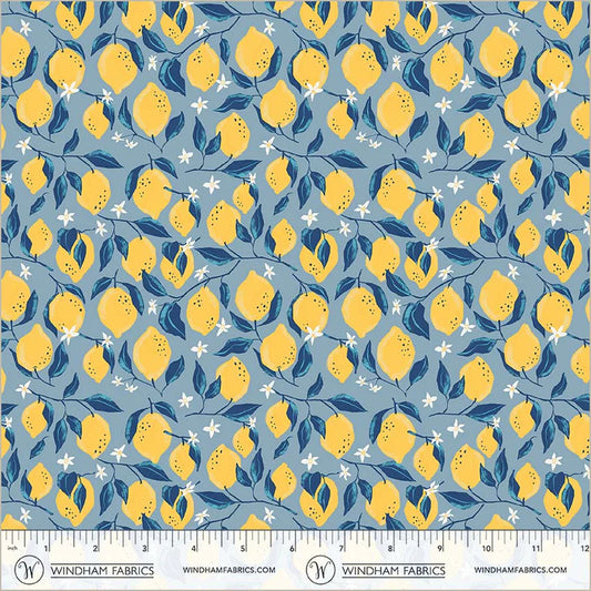 Villa Sol by Jennifer Moore : Lemons Sea Blue 55229-2