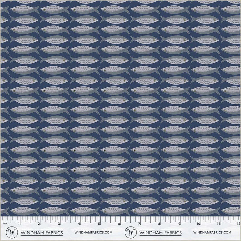 Villa Sol by Jennifer Moore : Little Fishes Navy 55231-8