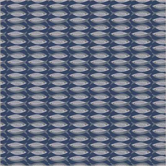 Villa Sol by Jennifer Moore : Little Fishes Navy 55231-8