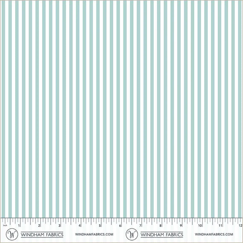 Villa Sol by Jennifer Moore : Narrow Stripe Aqua 55235-3