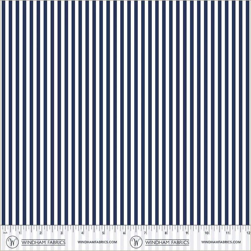 Villa Sol by Jennifer Moore : Narrow Stripe Navy 55235-8