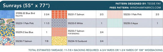 Villa Sol by Jennifer Moore : Sunrays Quilt Kit