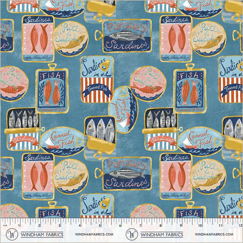 Villa Sol by Jennifer Moore : Tinned Fish Sea Blue 55224-2
