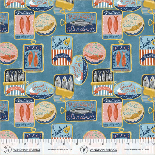Villa Sol by Jennifer Moore : Tinned Fish Sea Blue 55224-2