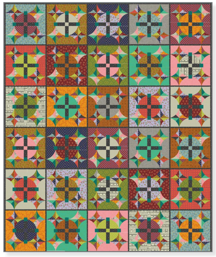 Vintage Cloth by Sew Kind of Wonderful - Attic Windows Quilt Kit
