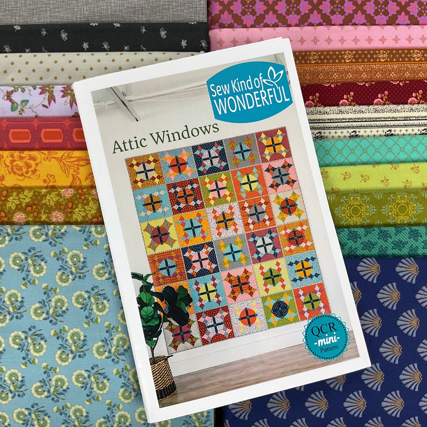 Vintage Cloth by Sew Kind of Wonderful - Attic Windows Quilt Kit