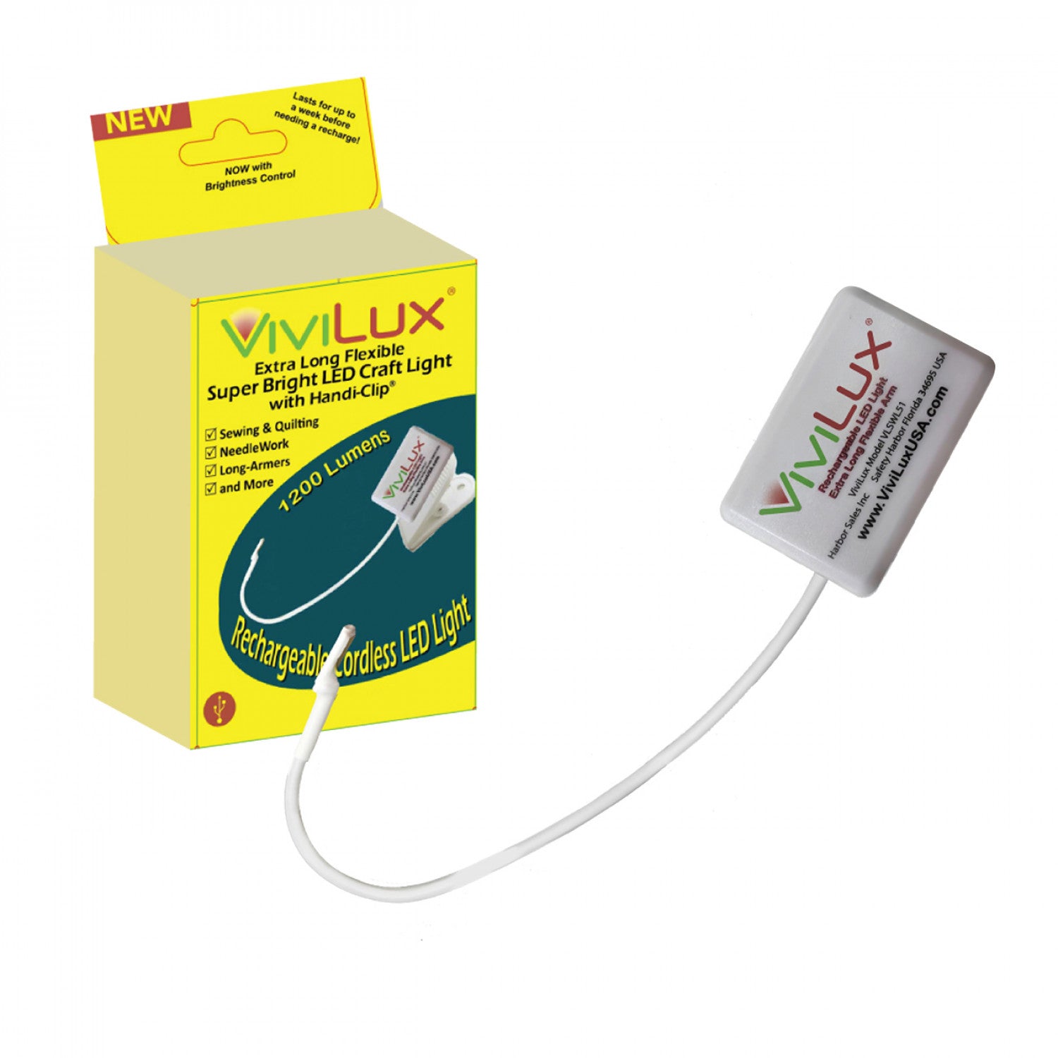 ViviLux Extra Long Super Bright LED Craft Light with Handi-Clip # VLSWL51 - Special Order