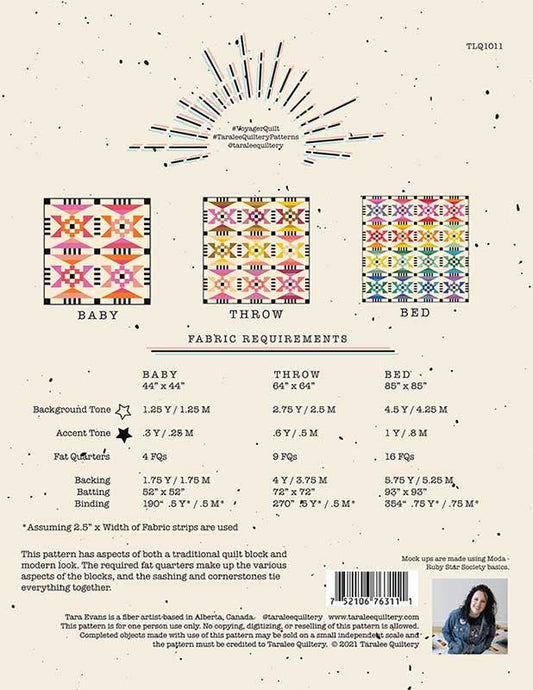Voyager Quilt Pattern by Taralee Quiltery