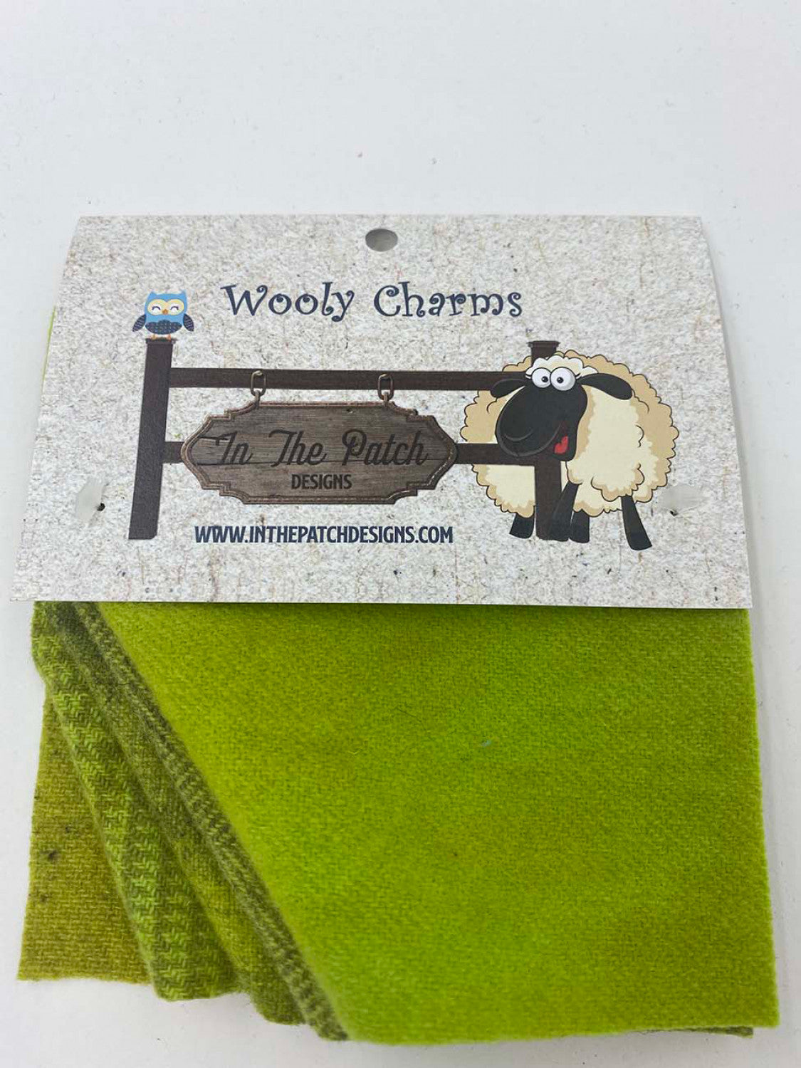 Wooly Charms 5in x 5in Chartreuse 5ct # WC4521 - Special Order