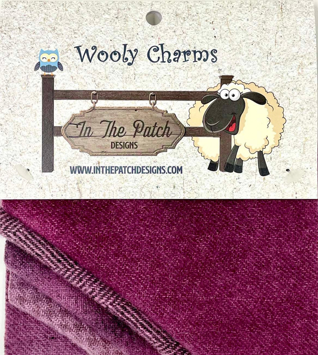 Wooly Charms 5in x 5in Sugar Plum 5ct # WC4727- Special Order