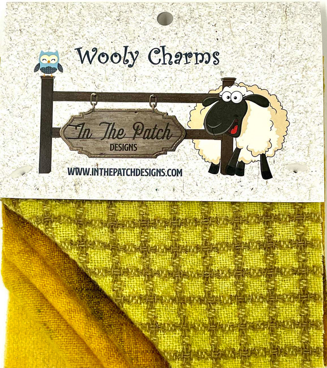 Wooly Charms 5in x 5in Yellows 5ct # WC5721- Special Order