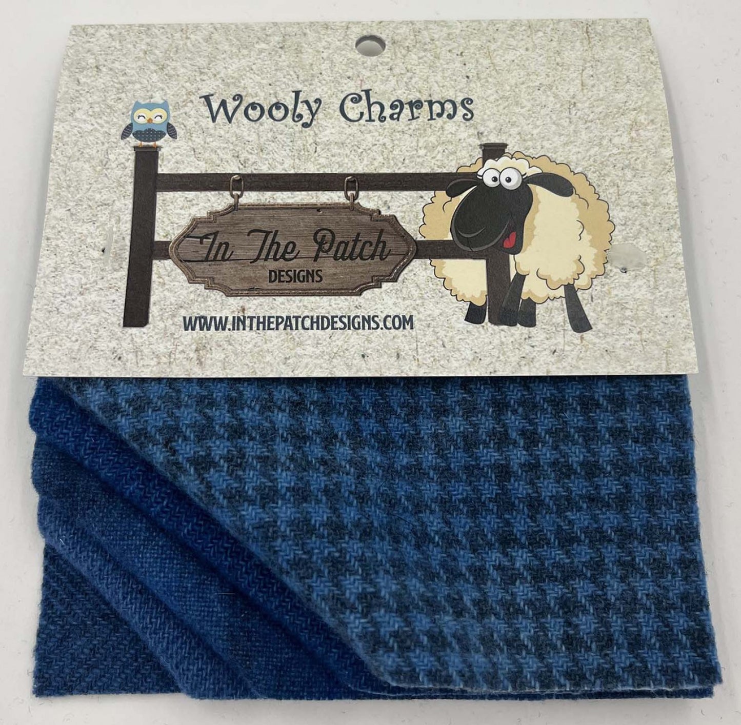 Wooly Charms 5in x 5in Prairie Blue 5ct # WC6057 - Special Order