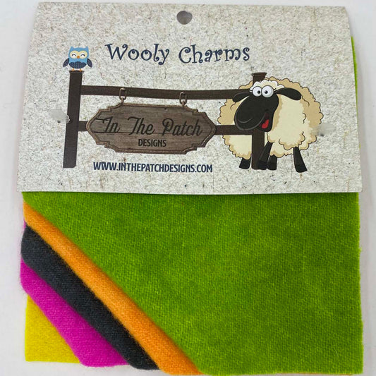 Wooly Charms 5in x 5in  80's Neon 5ct # WC7020 - Special Order