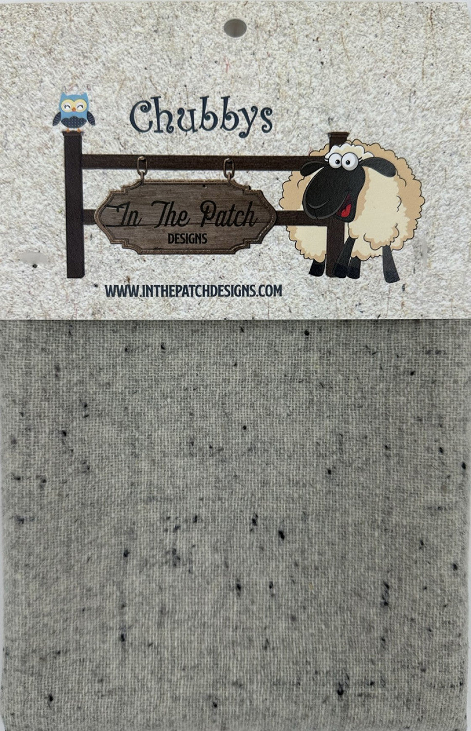 Wool Chubbys 16in Felted Square Grey Heather # WCH5113- Special Order