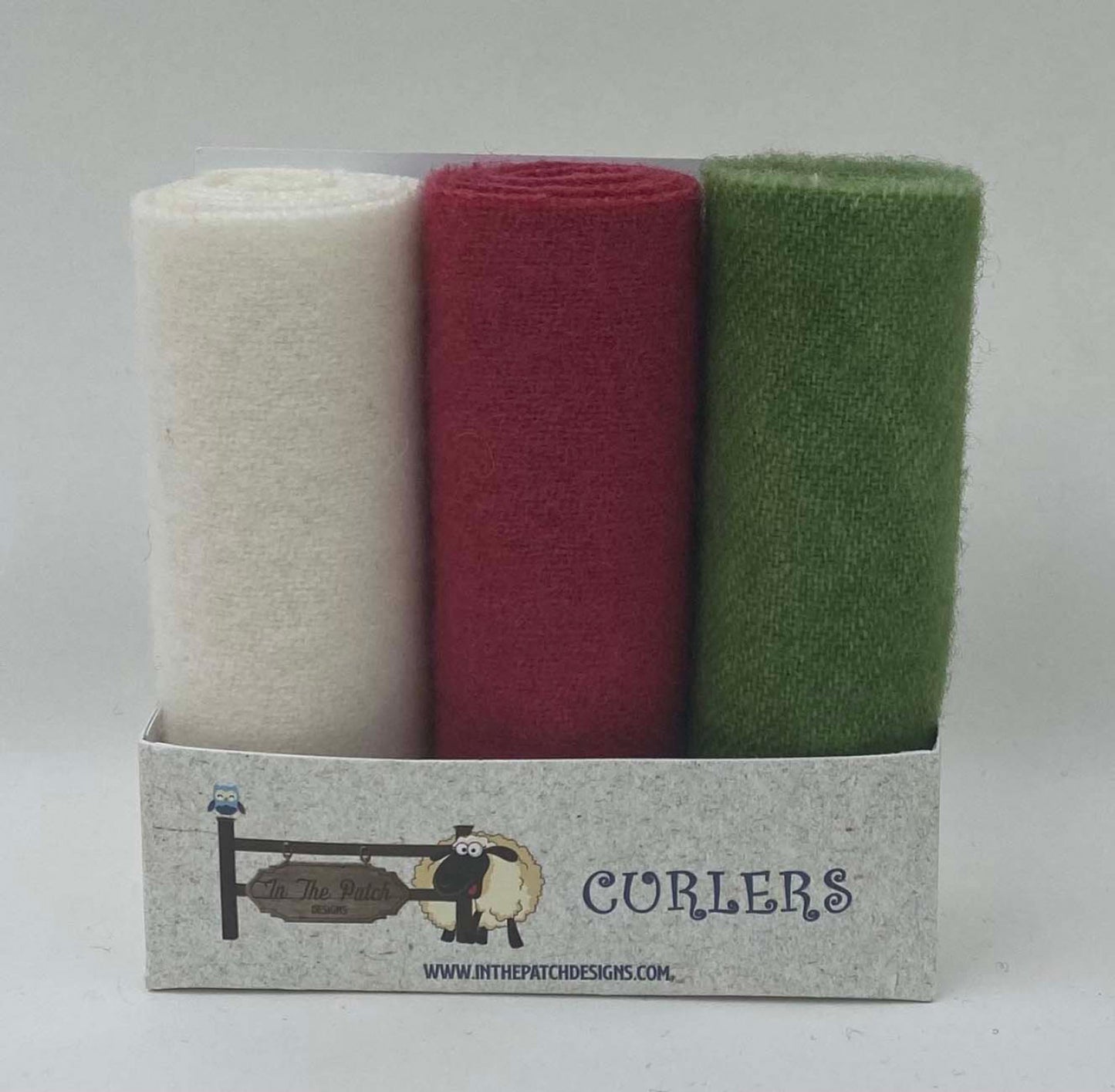 Wool Curlers 4in X 16in Candy Cane # WCL2247 - Special Order