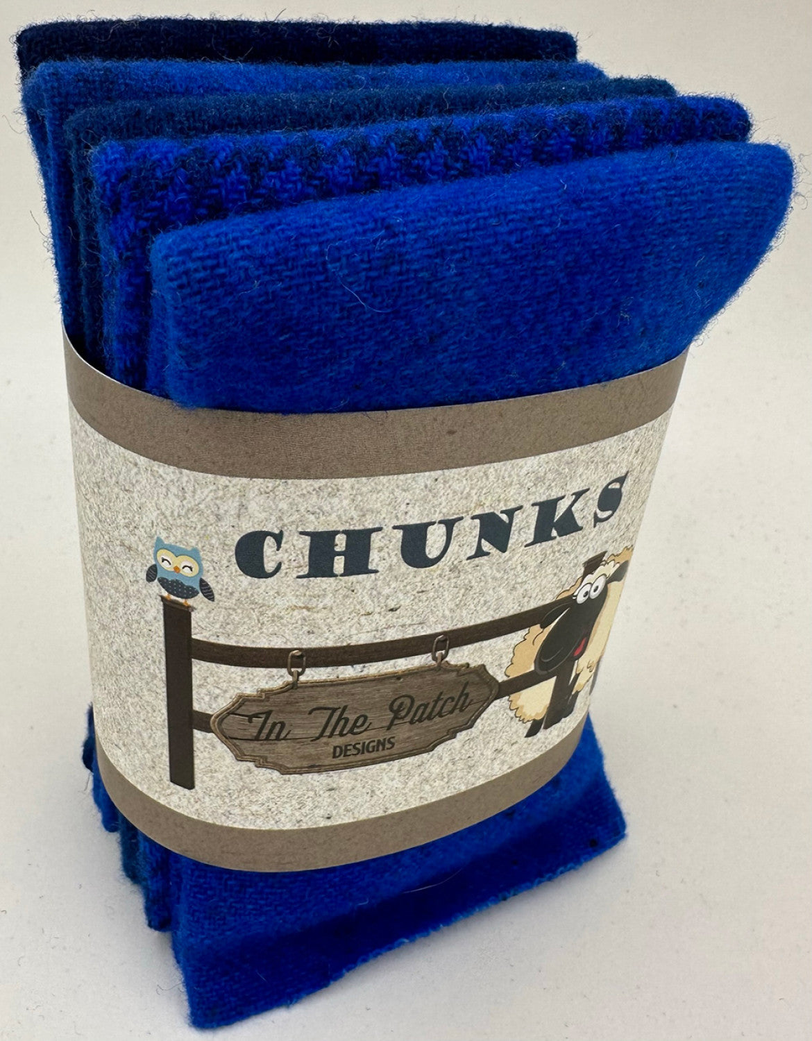 Wool Chunks 5pc 9inx 10in Blue # WK6067 Special Order