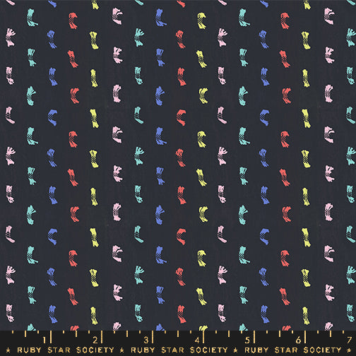 Warp & Weft Ooh Lucky Lucky by Alexia Marcelle Abegg : Flicker Soft Black Multi RS4128 12
