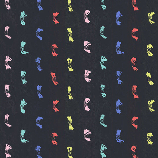 Warp & Weft Ooh Lucky Lucky by Alexia Marcelle Abegg : Flicker Soft Black Multi RS4128 12