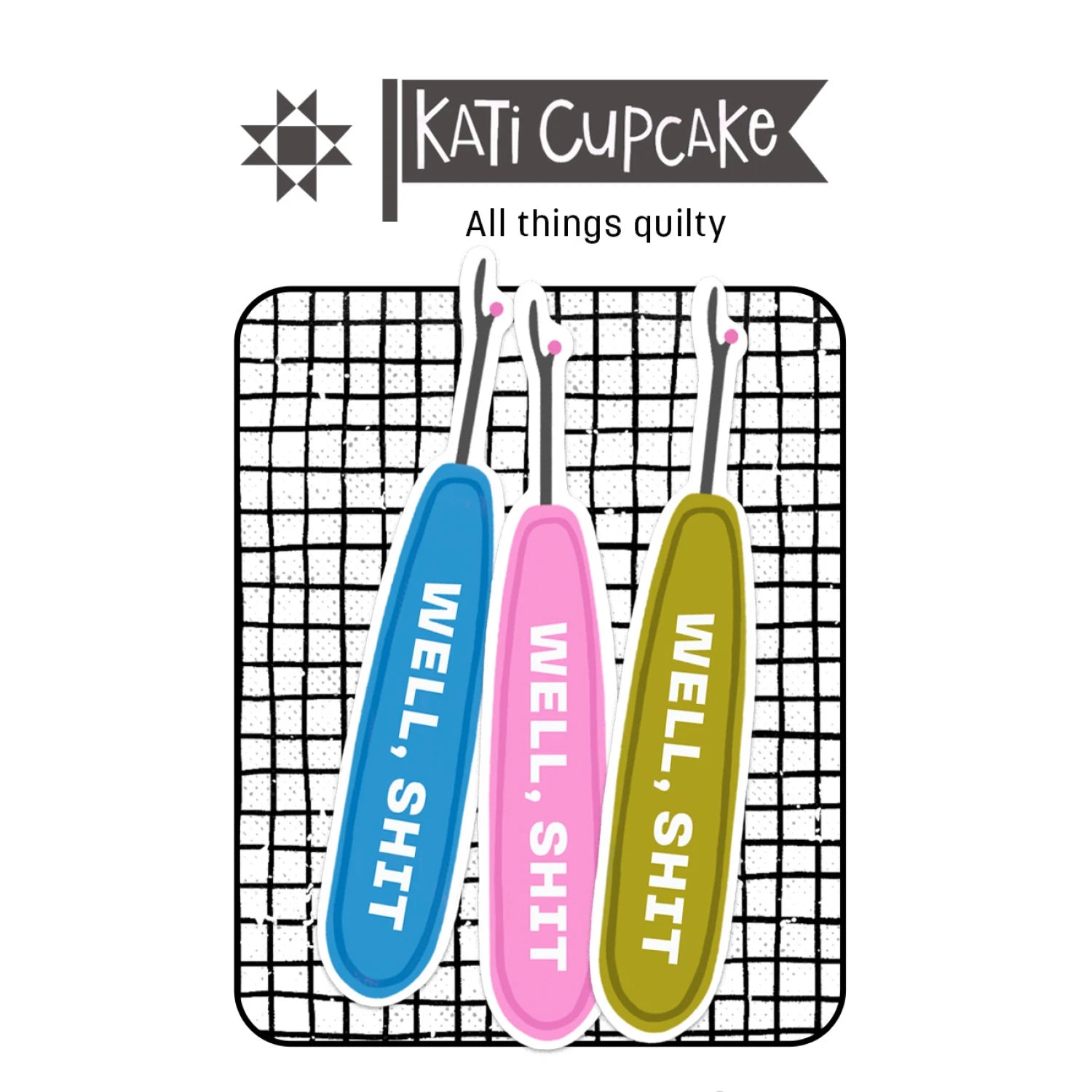 Well Shit Sticker by Kati Cupcake